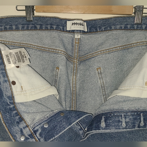 AGOLDE Relaxed Boot Mid-Rise Jeans Washed Denim Size 32 - Picture 5 of 5
